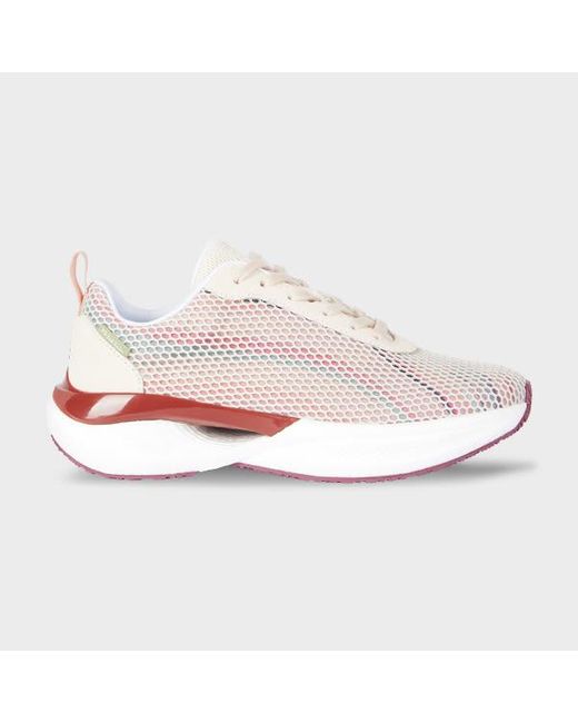 Paul Smith Pink Ecru 'Hydra' Trainers