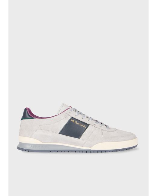 Paul Smith White Light Suede 'Rye' Trainers for men