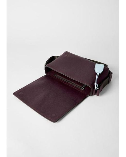 Paul Smith Purple Leather Cross Body Bag