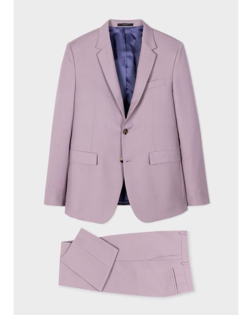 Paul Smith Purple Mens Slim Fit 2btn Suit for men