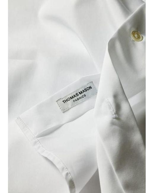Paul Smith White Slim-Fit Cotton Poplin Shirt for men