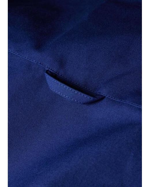 Paul Smith Blue Cotton Hooded Jacket for men