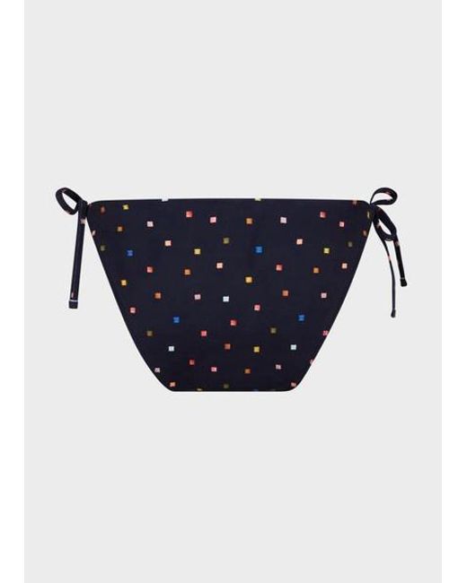 Paul Smith Blue 'Tile Spot' Bikini Bottoms