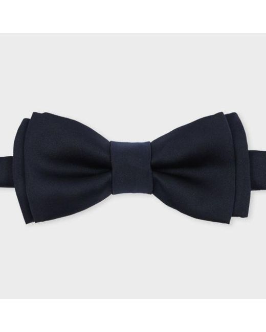 Paul Smith Blue Pre-Tied Satin Bow Tie for men