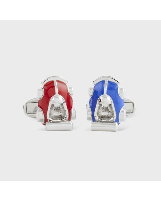 Paul Smith Blue 'Racing Car' Cufflinks for men