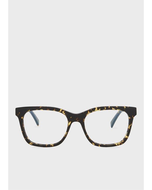 Paul Smith Multicolor Havana 'Madron' Clip-On Spectacles