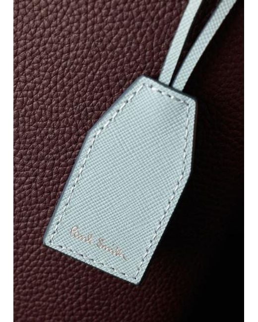 Paul Smith Purple Leather Cross Body Bag