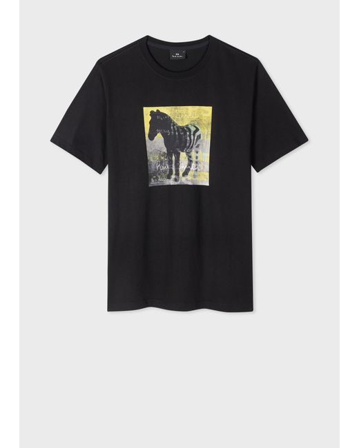 Paul Smith Black Numbers Zebra Box T-shirt Col: 79 , Size: Xl L for men