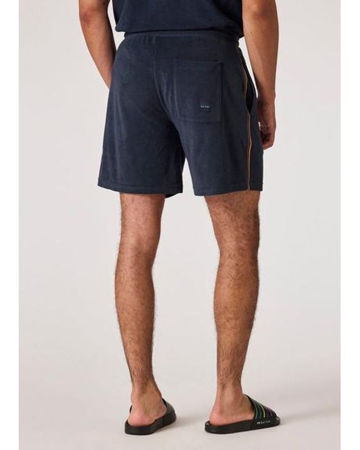 Paul Smith Blue Towelling Lounge Shorts for men