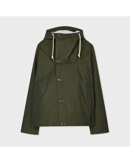 Paul Smith Green Cotton Ripstop Parka for men