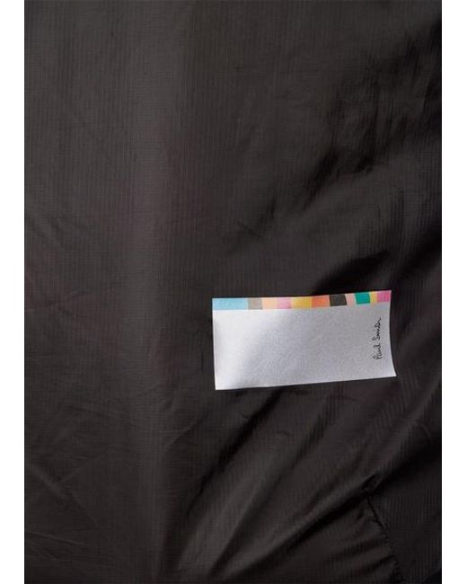 Paul Smith Black Packable Cycling Wind Jacket for men