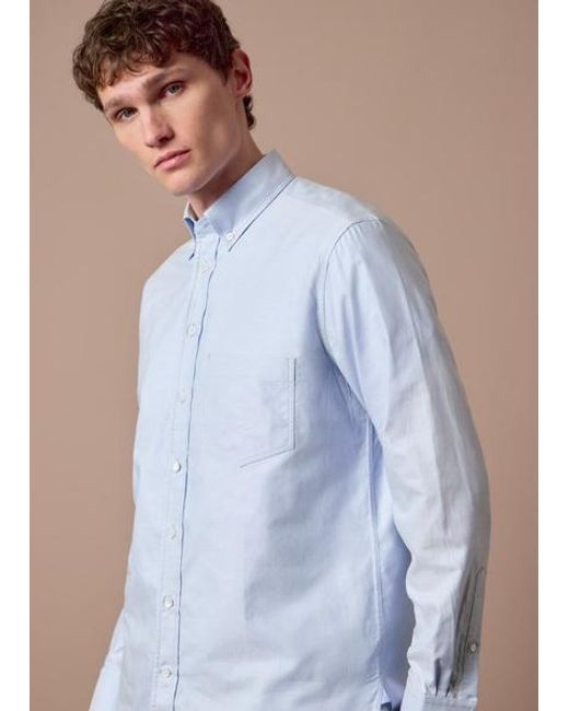 Paul Smith Blue Oxford Cotton Shirt for men