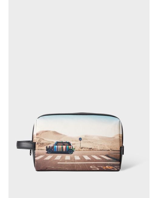 Paul Smith Multicolor Recycled Polyester 'Desert Mini' Wash Bag for men