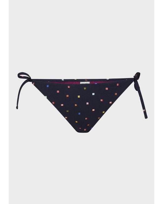 Paul Smith Blue 'Tile Spot' Bikini Bottoms
