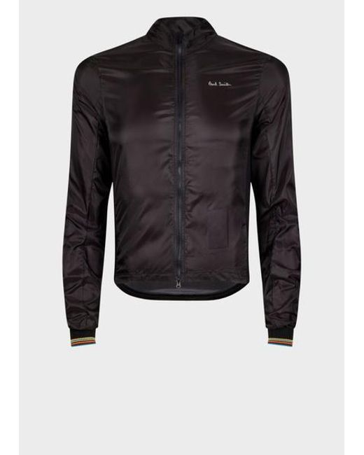 Paul Smith Black Packable Cycling Wind Jacket for men