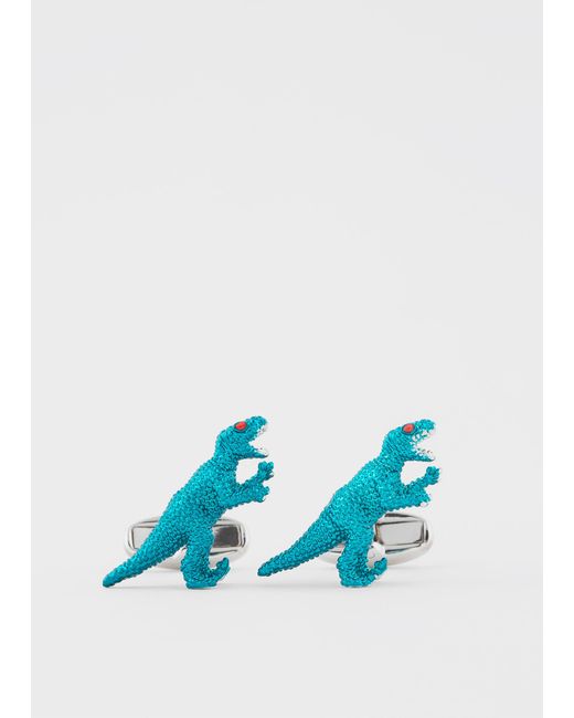 Paul Smith Blue 3D 'Dino' Cufflinks for men