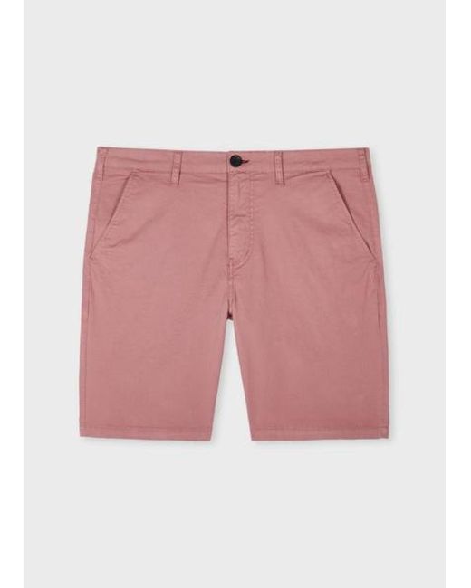 Paul Smith Pink Organic Cotton-Stretch Shorts for men