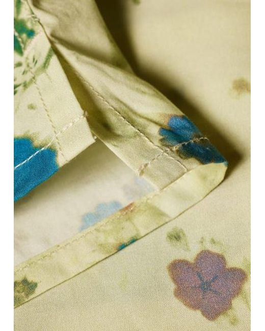 Paul Smith Blue Floral Print Short-Sleeve Shirt for men