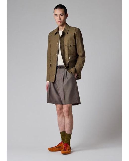Paul Smith Green Khaki Linen Field Jacket for men