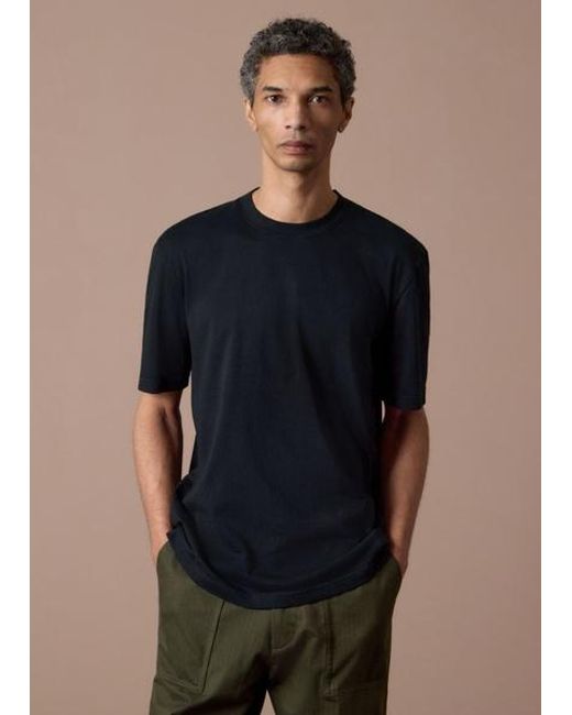 Paul Smith Blue Heavy Weight Cotton T-Shirt for men
