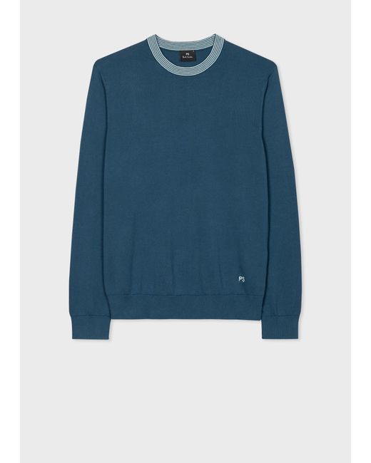 PS by Paul Smith Blue Mens Sweater Crew Neck Ps for men