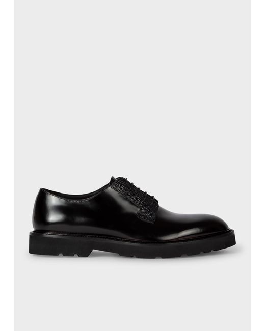 Paul Smith Black High-shine Leather 'ras' Shoes for men