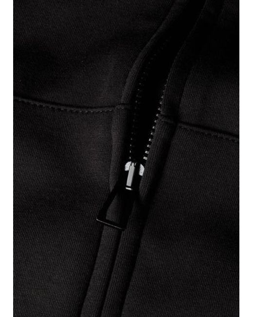 Paul Smith Black Happy Logo Zip Hoodie for men
