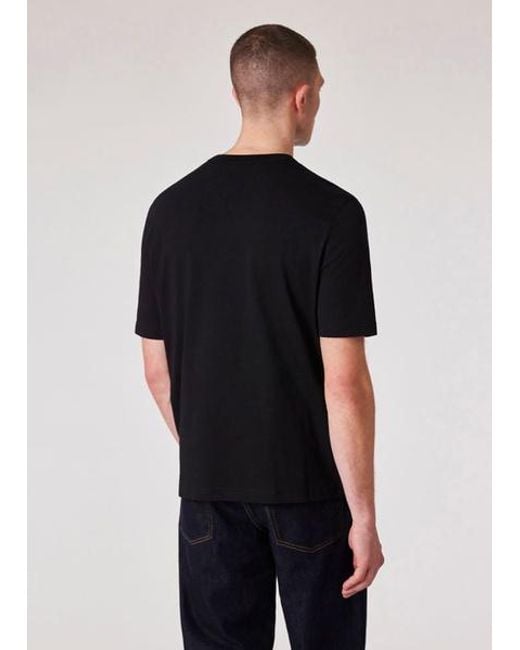 Paul Smith Black 'Palm Trees' Print T-Shirt for men