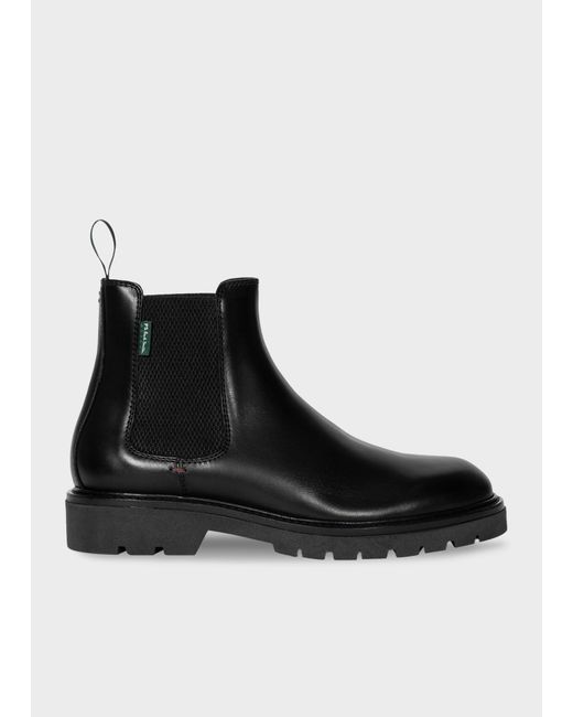 Paul Smith Black Leather 'Xenon' Boots for men