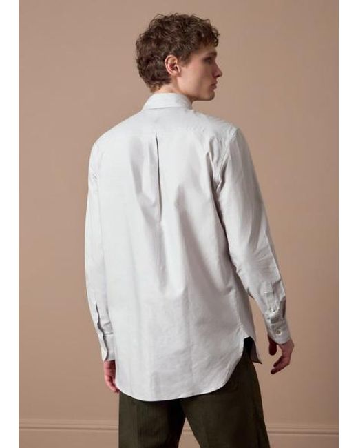 Paul Smith Gray Oxford Cotton Shirt for men