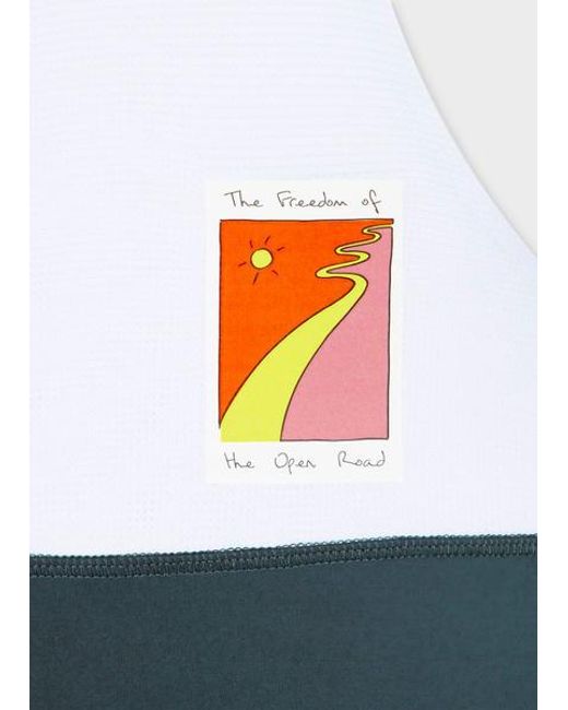 Paul Smith Blue Cycling Bib Shorts for men