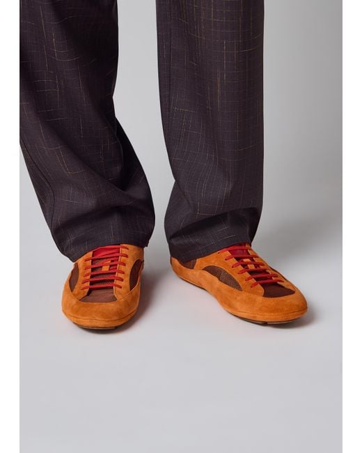 Paul Smith Orange 'Marini' Trainers for men