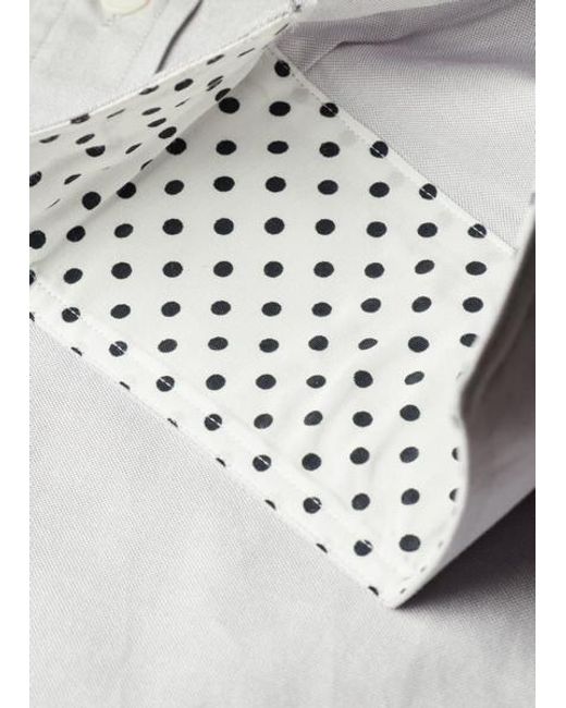 Paul Smith Gray Oxford Cotton Shirt for men