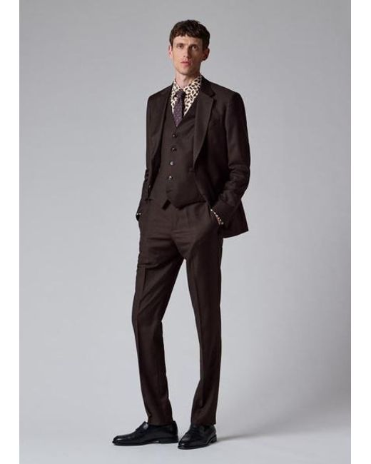 Paul Smith Natural Slim-Fit 'Lips' Print Shirt for men
