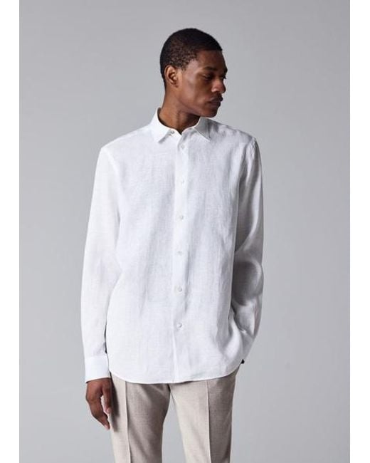 Paul Smith White Linen Shirt for men