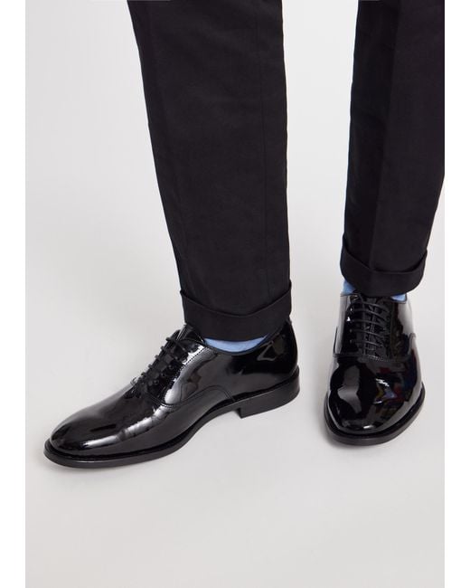 Paul Smith Black Patent Leather 'Grant' Shoes for men