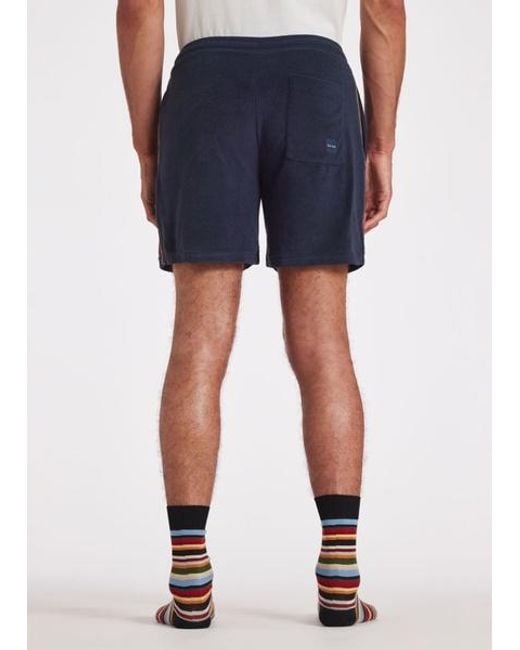 Paul Smith Blue Towelling Lounge Shorts for men