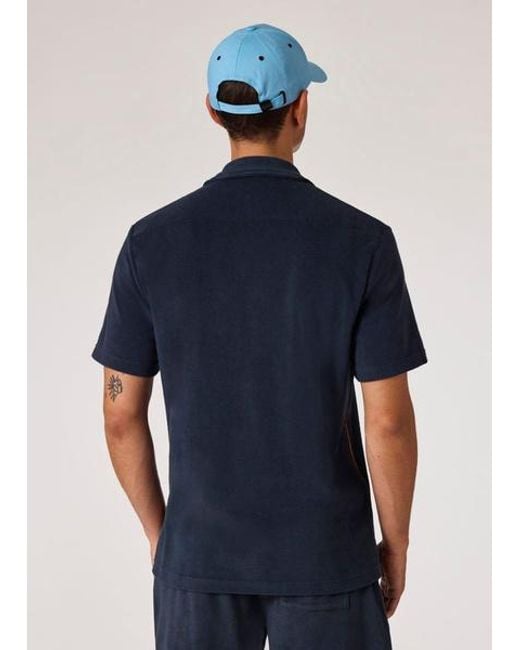 Paul Smith Blue Towelling Lounge Shirt L for men