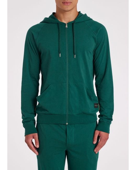 Paul Smith Men Hoodie Plain Jersey in Green for Men Lyst