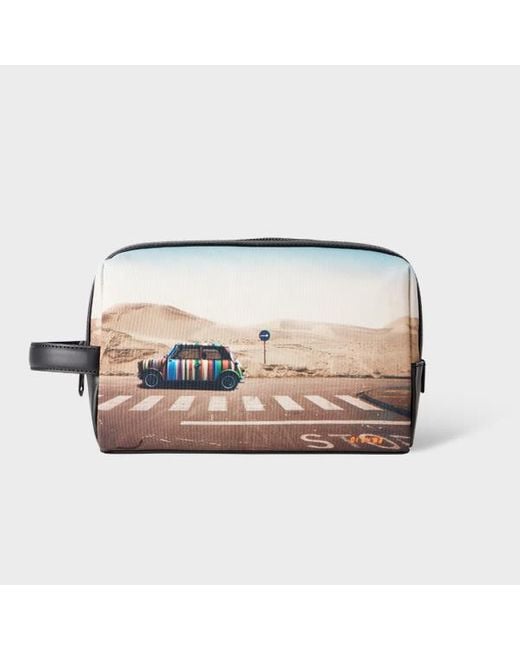 Paul Smith Multicolor Recycled Polyester 'Desert Mini' Wash Bag for men
