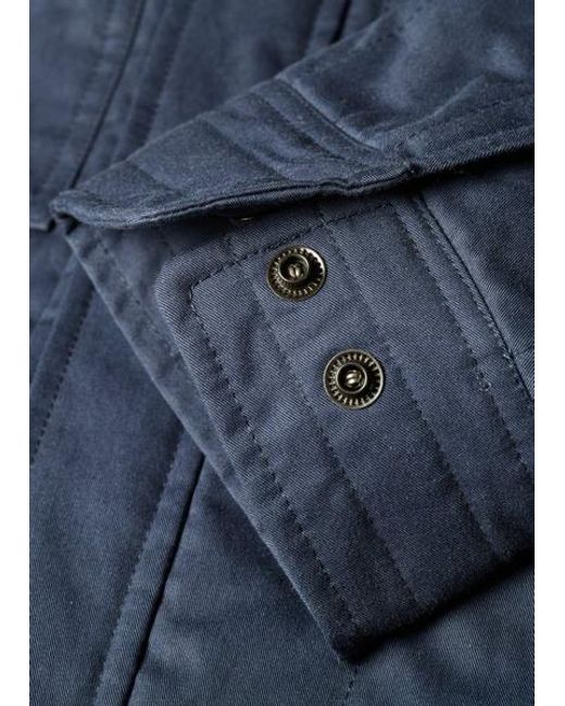 Paul Smith Blue Cotton-Blend Padded Overshirt for men