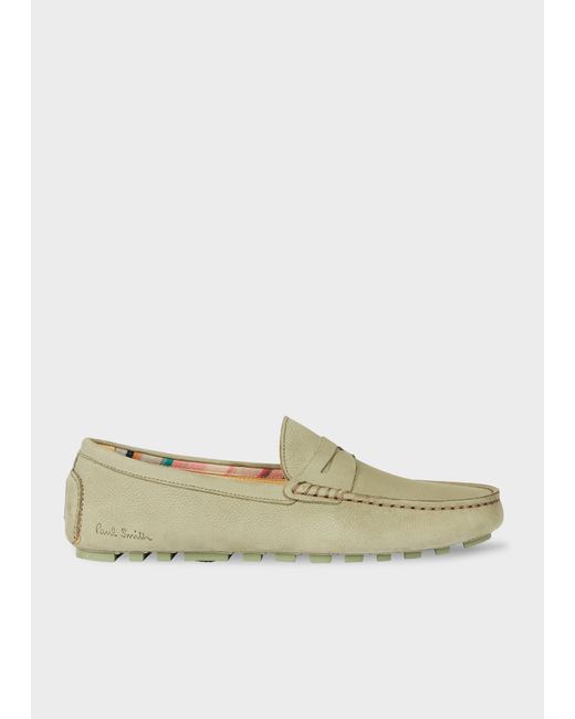 Paul Smith Green 'Tibbs' Moss Driving Loafers