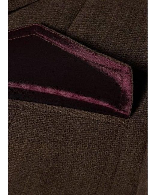 Paul Smith Purple Crepe Viscose-Wool Four-Pocket Blazer for men