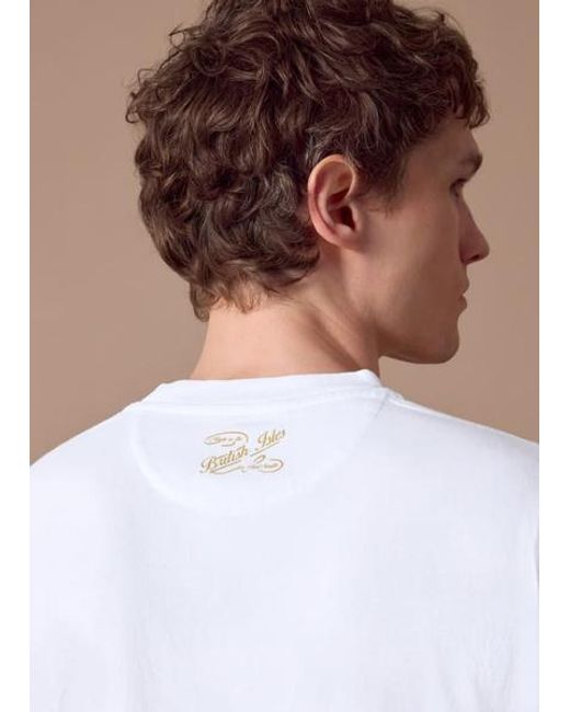 Paul Smith White Heavy Weight Cotton T-Shirt for men