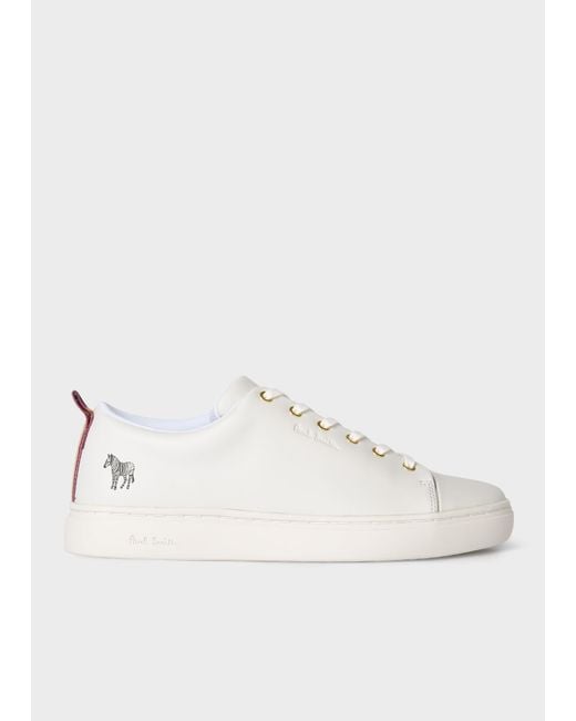 Paul Smith White Lee Leather Cupsole Trainers