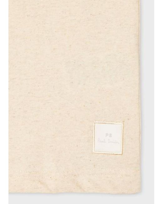 Paul Smith Natural Marl Cotton-Linen T-Shirt for men