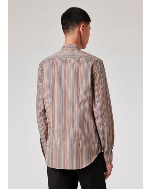 Paul Smith Gray Slim-Fit Cotton Shirt for men
