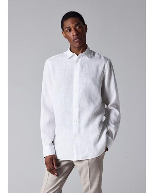 Paul Smith White Linen Shirt for men