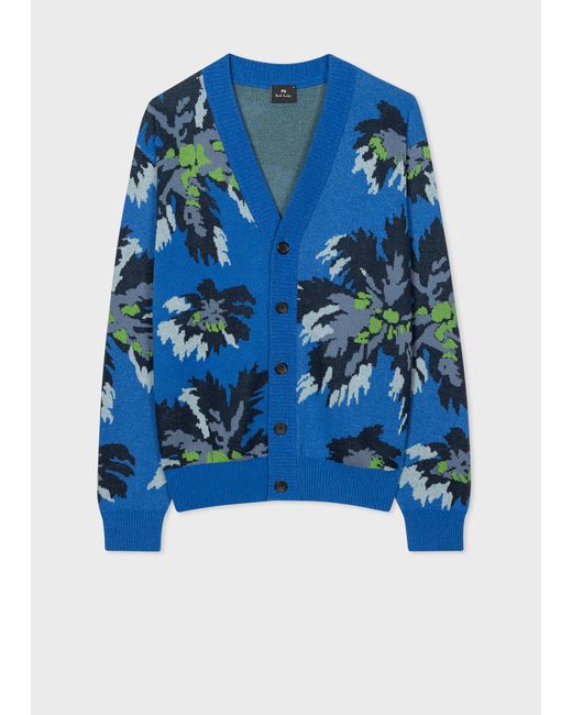 PS by Paul Smith Blue Mens Cardigan Button Thru for men