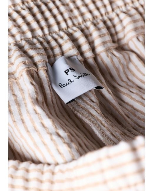 Paul Smith Pink Cotton-Blend Stripe Shorts